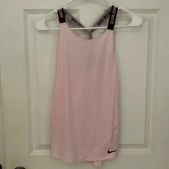 Nike dry elastic strap pink tank top size XL athletic running - Picture 1 of 5